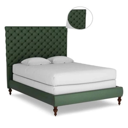 Ketty Upholstered Bed Without Storage In Suede