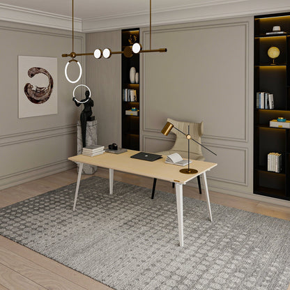 Takeshi Desk Pro (5x2.5 feet) - White Oak on Birch