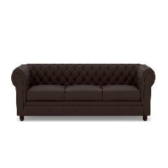 Chesterfield 4 Seater Leather Sofa