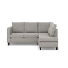Zinc Corner Leather LHF With Chaise
