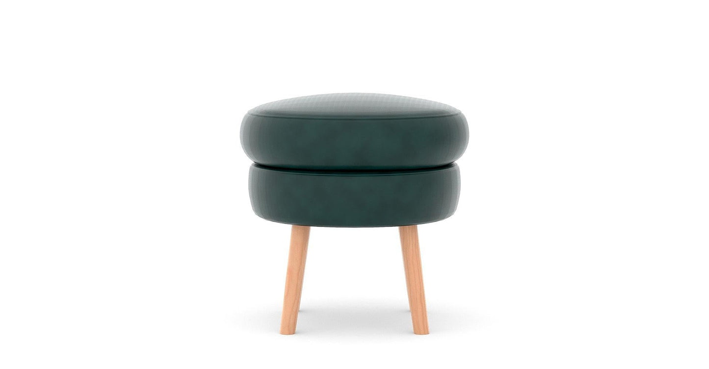 Moon Artificial Leather Ottoman