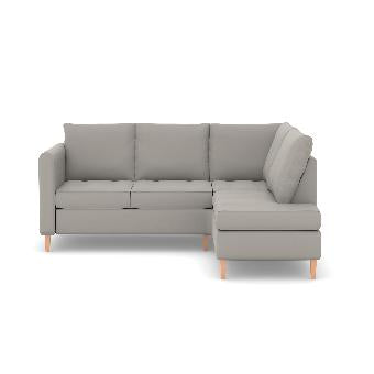 Zinc Corner Leather LHF With Chaise