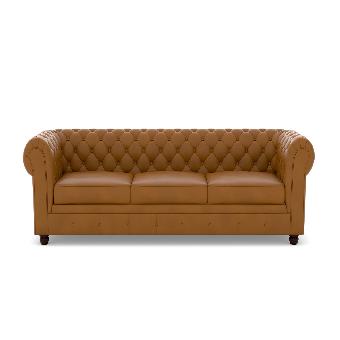Chesterfield 4 Seater Artificial Leather Sofa