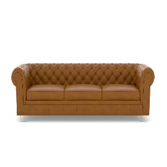 Chesterfield 4 Seater Artificial Leather Sofa