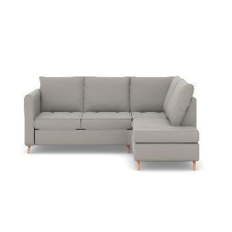 Zinc Corner Leather LHF With Chaise