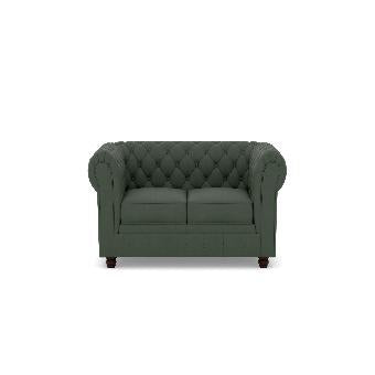 Chesterfield 2 Seater Leather Sofa