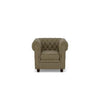 Chesterfield 1 Seater Fabric Sofa