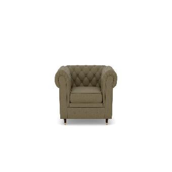Chesterfield 1 Seater Fabric Sofa