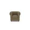Chesterfield 1 Seater Fabric Sofa