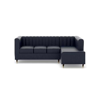 Verna Corner Artificial Leather LHF With Chaise