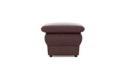 Chiffon Artificial Leather Ottoman