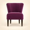 Reagan Accent Chair plum front view
