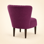 Reagan Accent Chair plum rear view