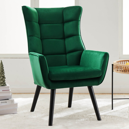 Zoby Wing Chair Premium Suede