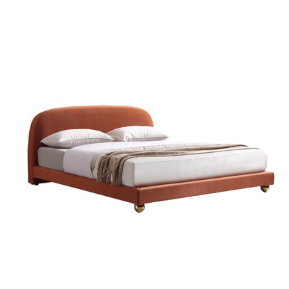 Knox Upholstered Bed Without Storage In Suede