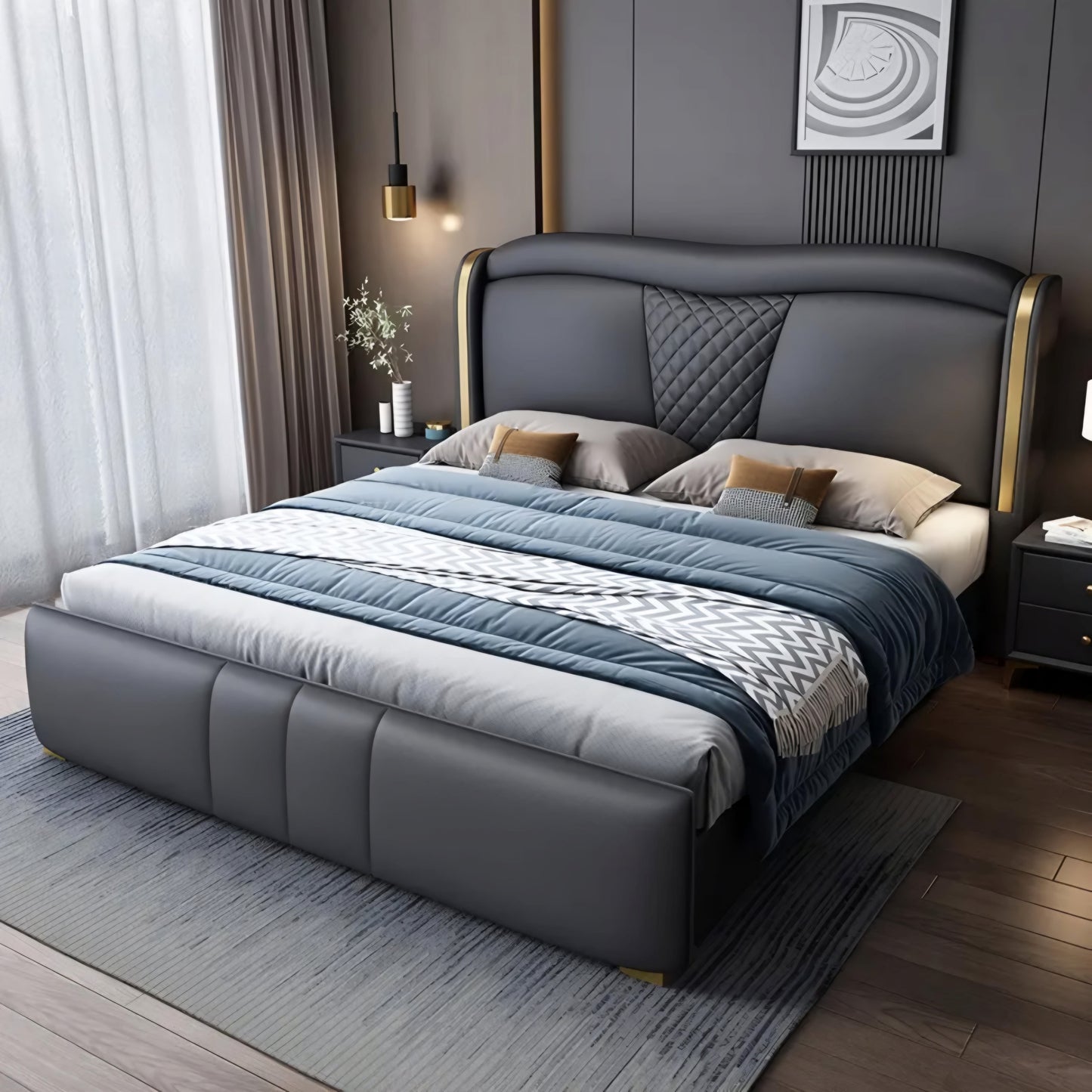 Meadow Upholstered Bed Without Storage In Fabric