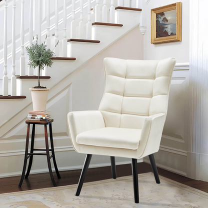 Zoby Wing Chair Premium Suede