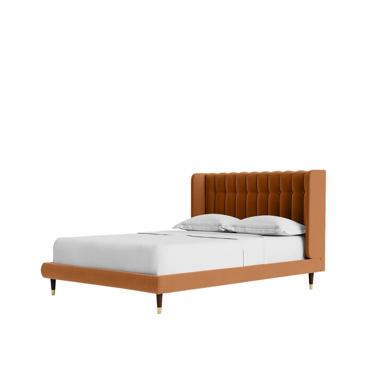 Kochi Upholstered Bed Without Storage In Suede