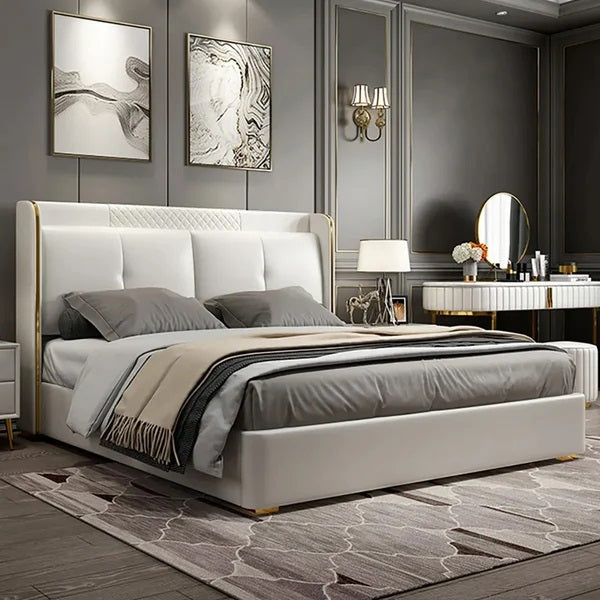 Galaxy Upholstered Bed Without Storage In Leatherette
