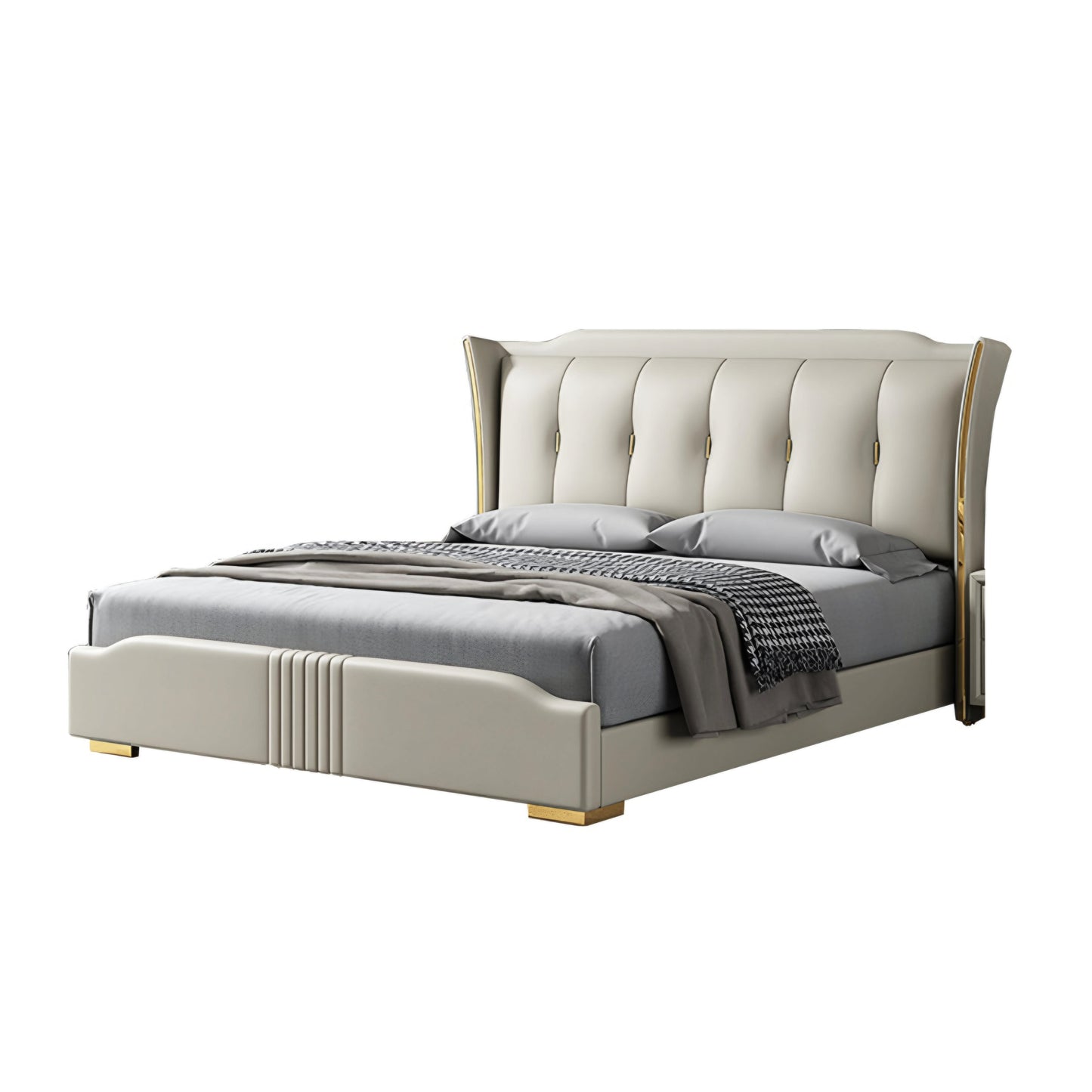 Kosmo Upholstered Bed Without Storage In Fabric