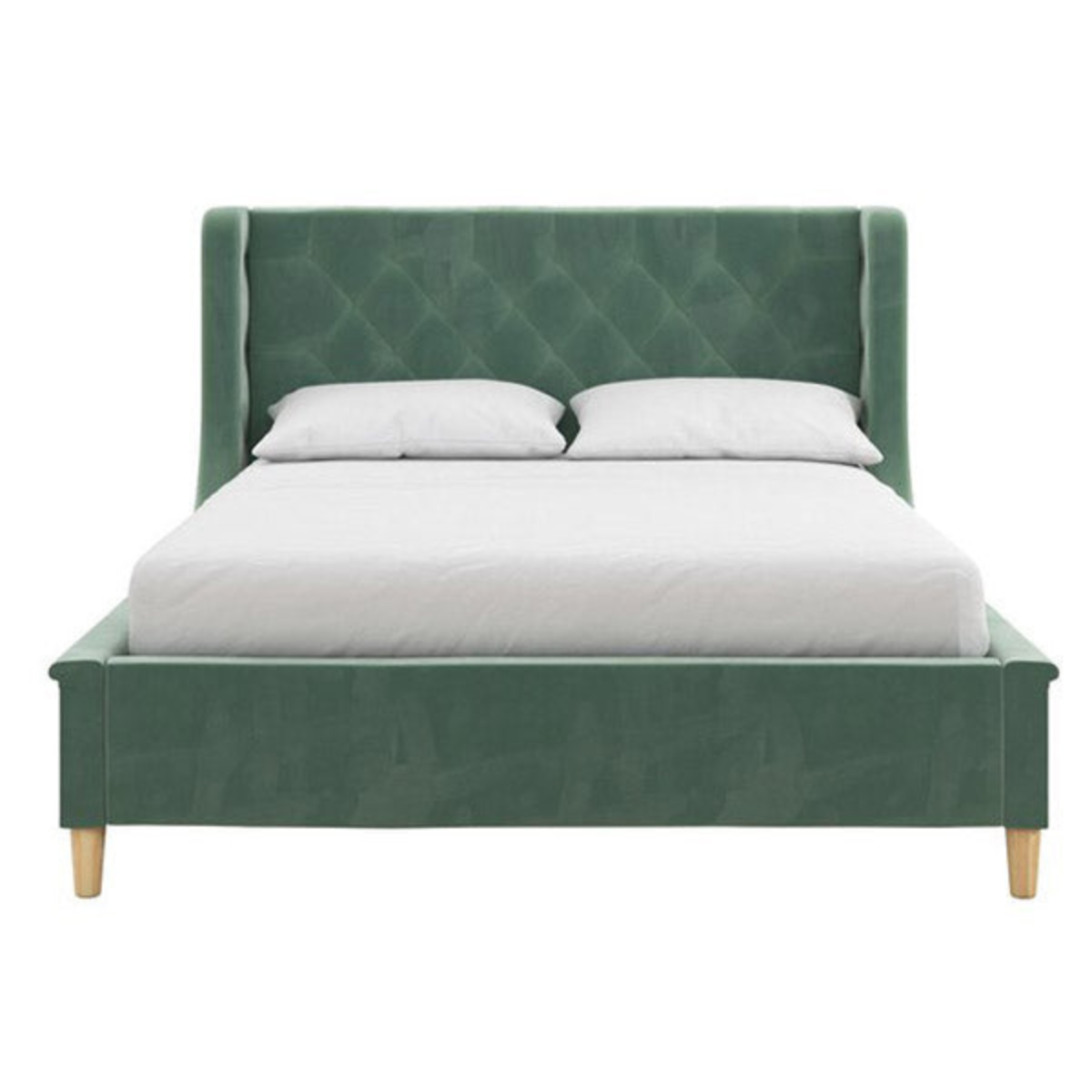 Metios Upholstered Bed Without Storage In Suede