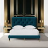 Oxford King Modern Upholstered Bed Without Storage In Suede