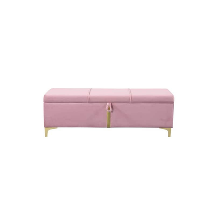 Elegant Upholstered Ottoman With Storage