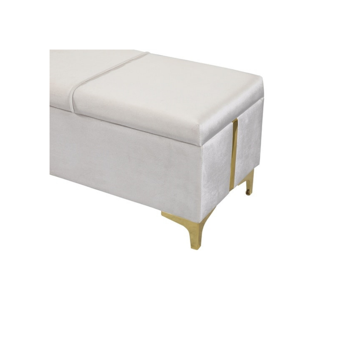 Elegant Upholstered Ottoman With Storage