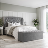 Kobe Upholstered Bed Without Storage In Suede