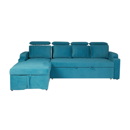 Titanium luxurious Sofa Cum Bed With Lounger
