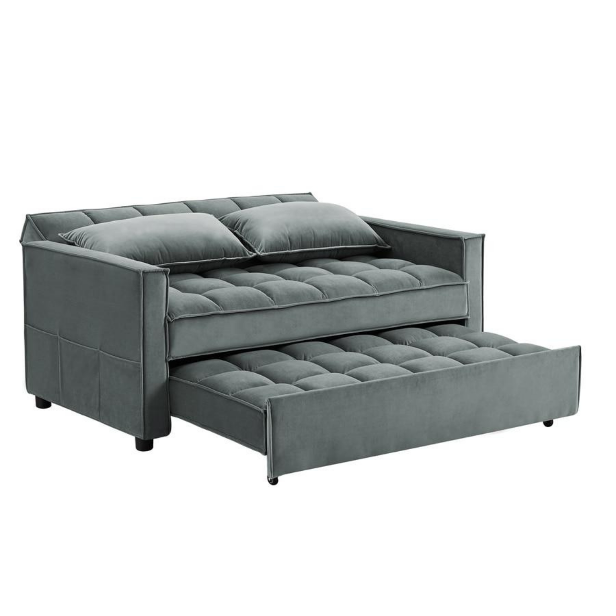 Duilio Sofa Cum Bed in Suede