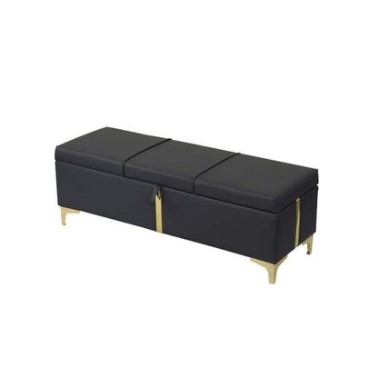 Elegant Upholstered Ottoman With Storage