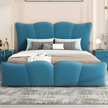 Lucius Upholstered Bed Without Storage In Suede