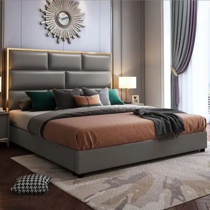 Emerald Upholstered Bed Without Storage In Leatherette