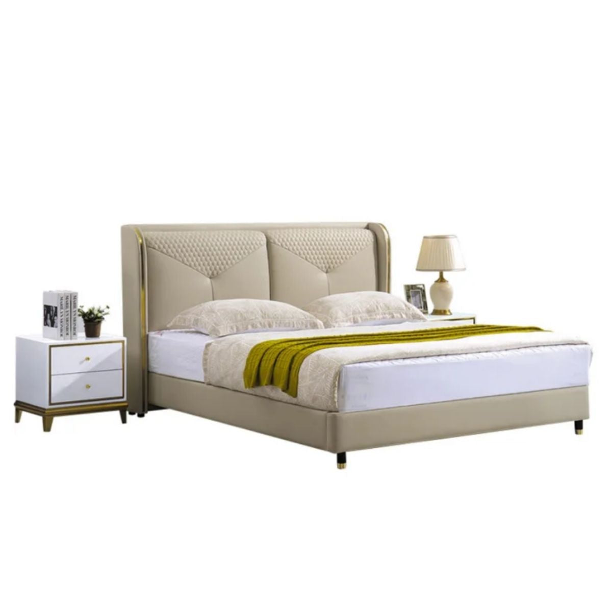 Orion Upholstered Bed Without Storage In Leatherette