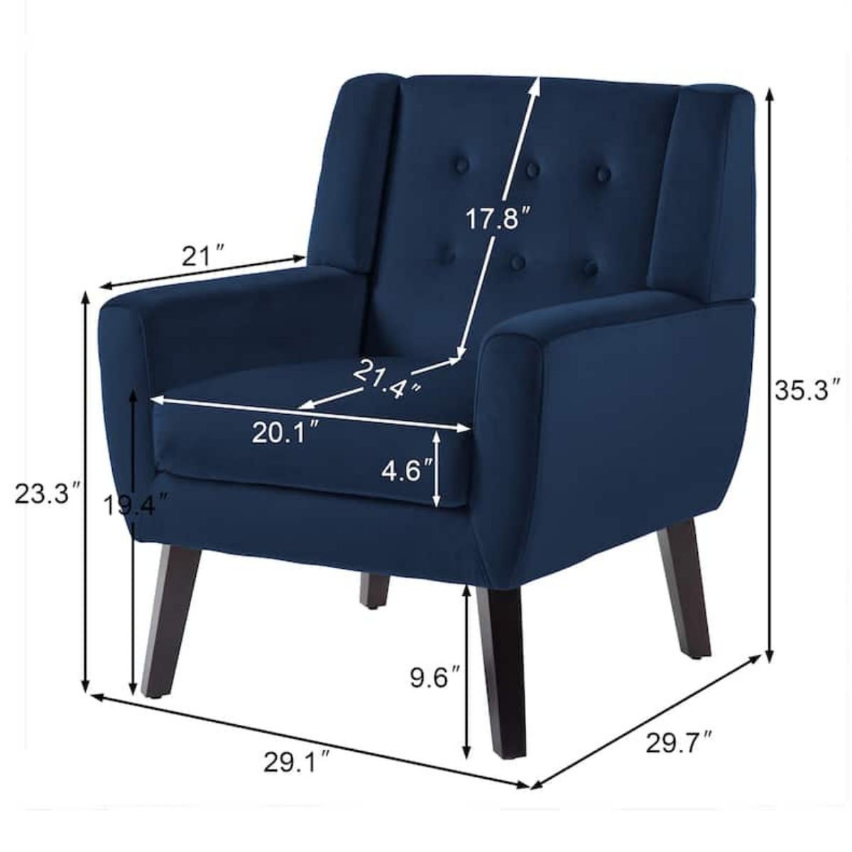 Kaily luxury Wing Chair