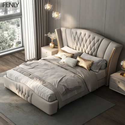 Hamlin Upholstered Bed Without Storage In Suede