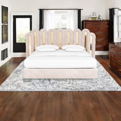 Omega Upholstered Bed Non Storage In Suede