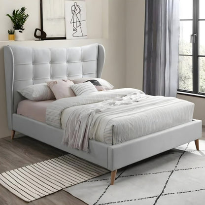 Haval Upholstered Bed Without Storage In Suede