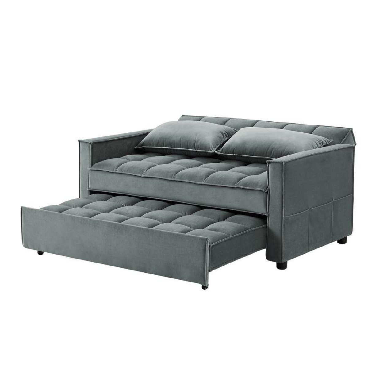 Duilio Sofa Cum Bed in Suede