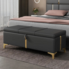 Elegant Upholstered Ottoman With Storage