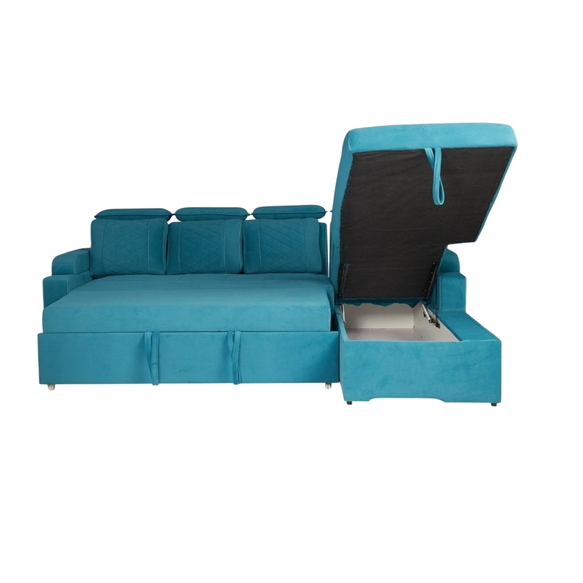 Titanium luxurious Sofa Cum Bed With Lounger