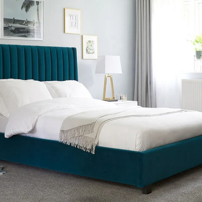 Wisdom Upholstered Bed Without Storage In Suede