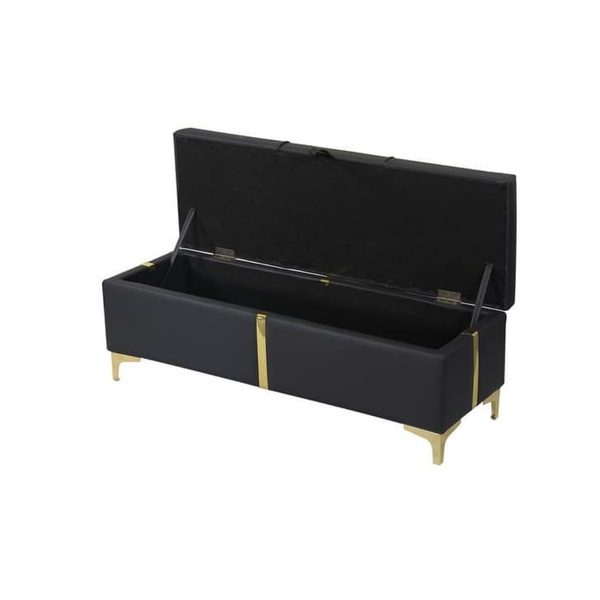 Elegant Upholstered Ottoman With Storage
