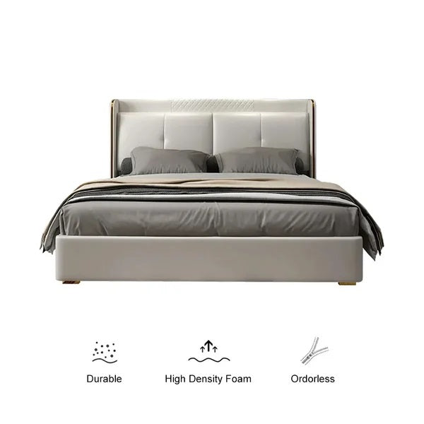 Galaxy Upholstered Bed Without Storage In Leatherette