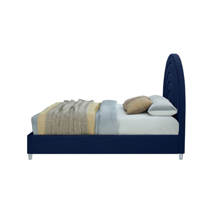 Rainbow Upholstered Kids Bed Without Storage In Suede