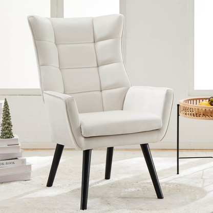 Zoby Wing Chair Premium Suede