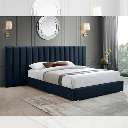Vogue Luxury Pro Upholstered Bed Without Storage In Suede
