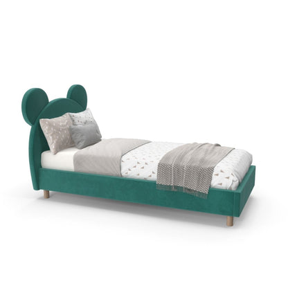 Micky Upholstered Kids Bed Without Storage In Suede