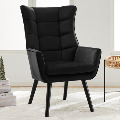 Zoby Wing Chair Premium Suede